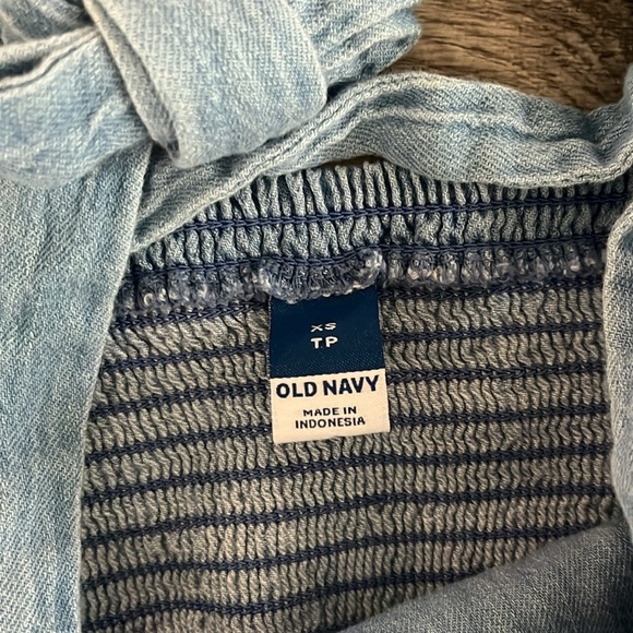 Old Navy Fitted Tie Cropped Jean Corset Cami Top for Women SZ XS - Picture 3 of 6